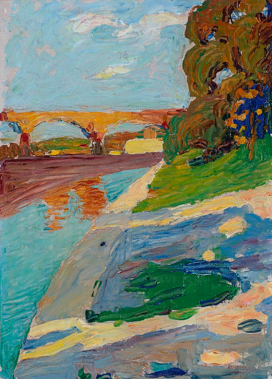 Wassily Kandinsky Munich – The Isar - Canvas Print