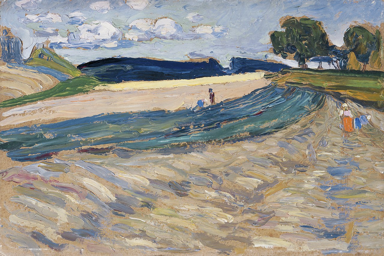Wassily Kandinsky Landscape with Yellow Field - Canvas Print
