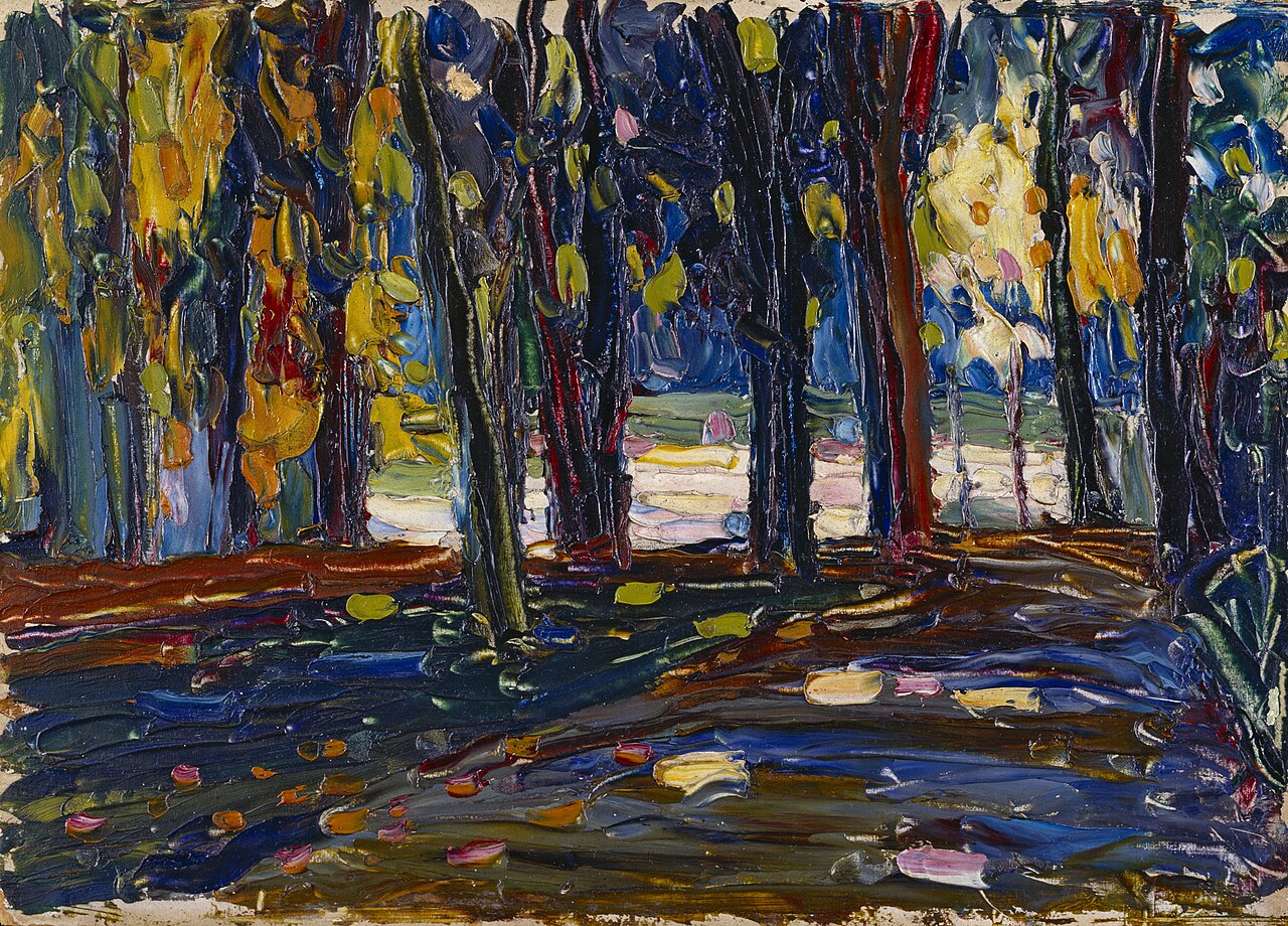 Wassily Kandinsky In the park of St. Cloud – Fall II - Canvas Print
