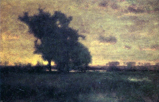  George Inness Sunset at Milton - Canvas Print