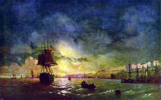  Ivan Constantinovich Aivazovsky Odessa at Night - Canvas Print