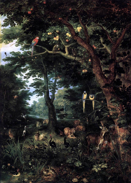  The Younger Jan Brueghel Paradise - Canvas Print