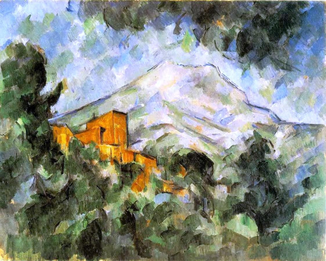  Paul Cezanne Mont Sainte-Victoire and Chateau Noir - Canvas Print