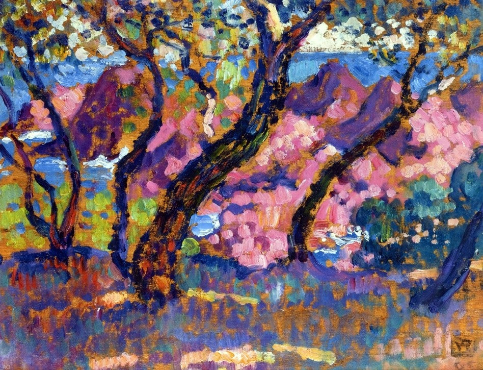  Theo Van Rysselberghe In the Shade of the Pines (study) - Canvas Print