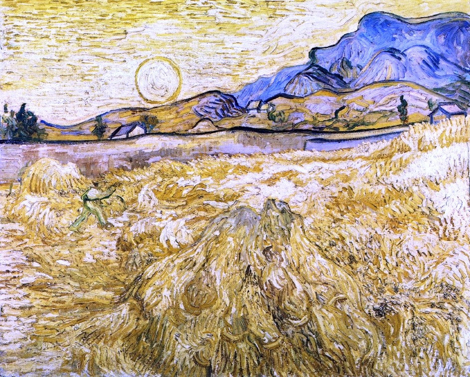  Vincent Van Gogh The Reaper (also known as Enclosed Field with Reaper) - Canvas Print