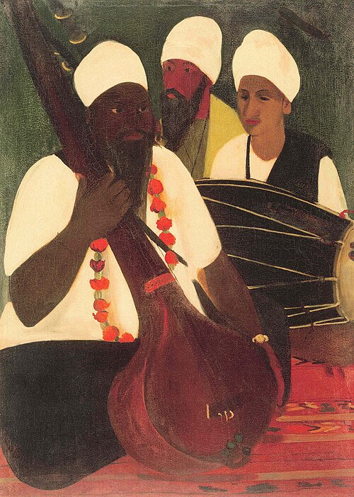 Amrita Sher-Gil Musicians - Canvas Print