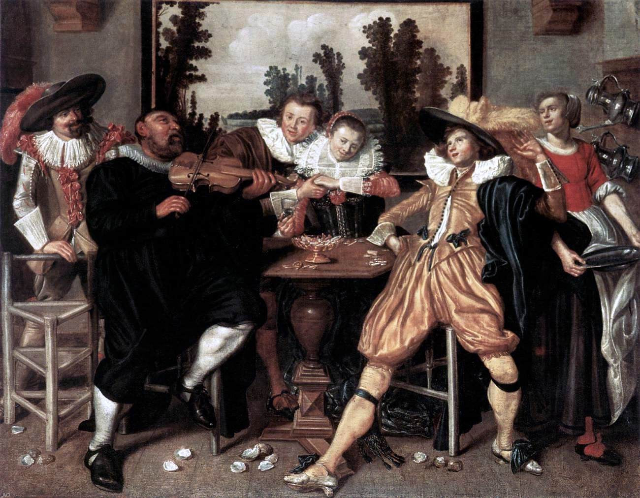  Willem Pietersz Buytewech Merry Company - Canvas Print