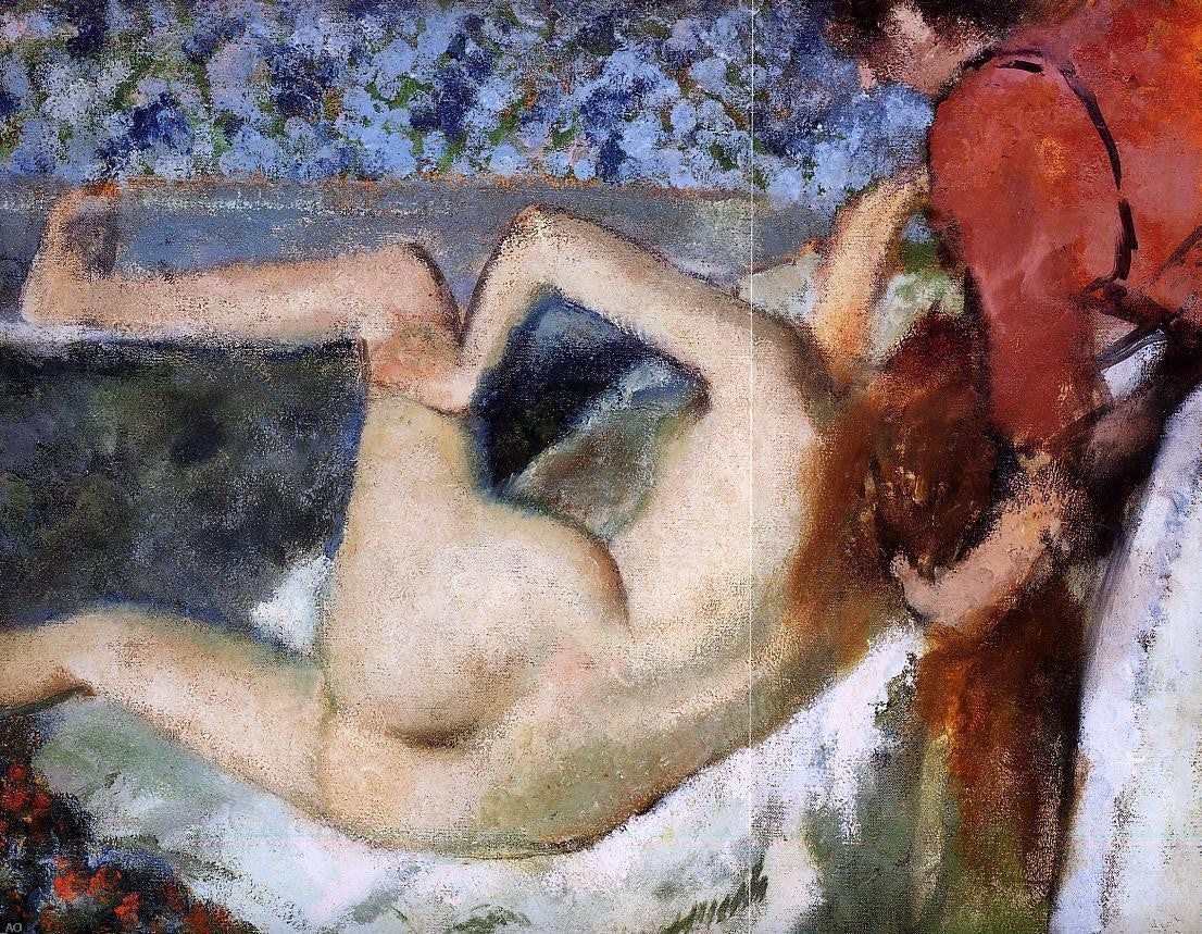  Edgar Degas The Bath (also known as Woman from Behind) - Canvas Print