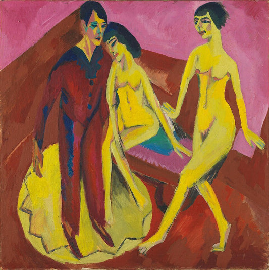 Ernst Ludwig Kirchner Dance School - Canvas Print