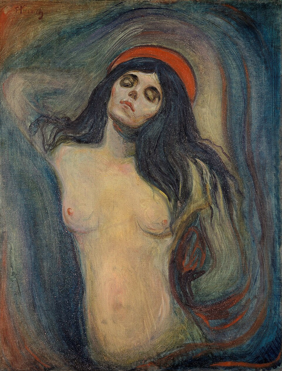 Edvard Munch Loving Woman - Canvas Print