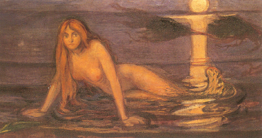 Edvard Munch Mermaid, Detail - Canvas Print