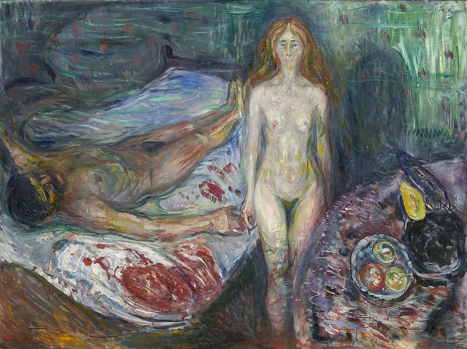 Edvard Munch The Death of Marat - Canvas Print