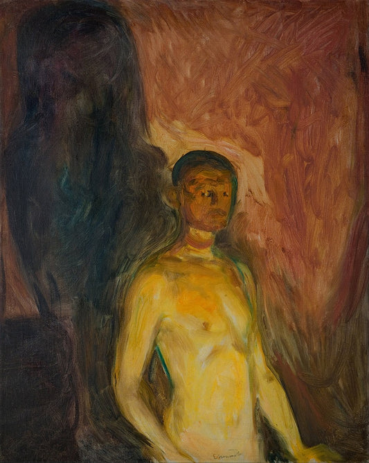 Edvard Munch Self-Portrait in Hell - Canvas Print