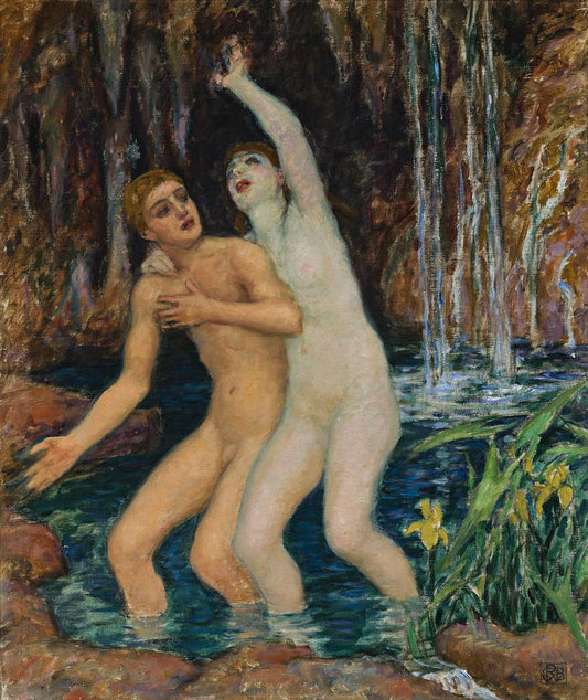 Rupert Bunny The Nymph of Salmacis - Canvas Print