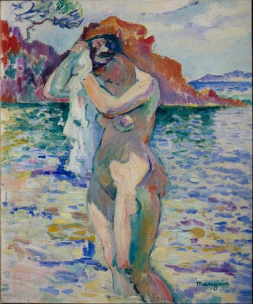Henri Manguin Baigneuse, Woman Bather - Canvas Print