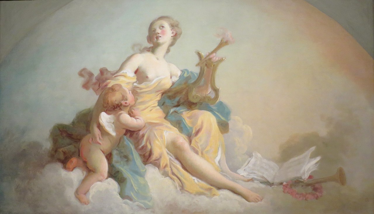 Jean-Honore Fragonard Music - Canvas Print