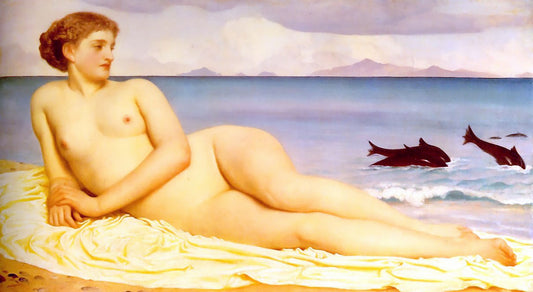 Frederic Leighton Actaea, the Nymph of the Shore - Canvas Print