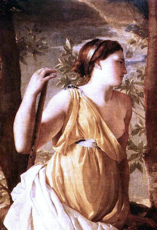  Nicolas Poussin The Inspiration of the Poet (detail) - Canvas Print