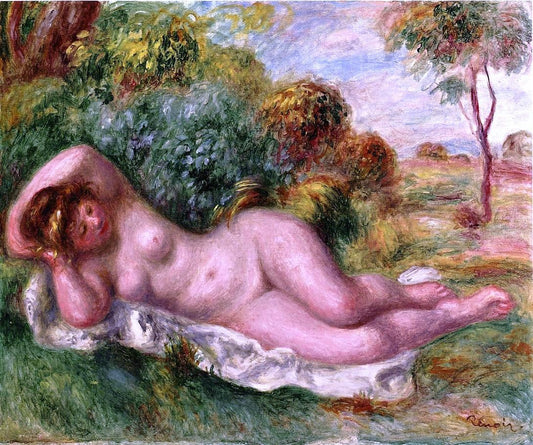  Pierre Auguste Renoir Reclining Nude (also known as The Baker's Wife) - Canvas Print