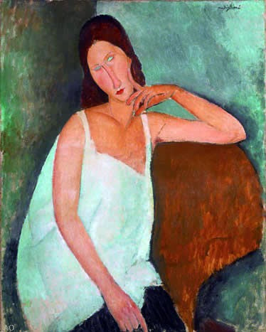  Amedeo Modigliani Jeanne Hebuterne - Canvas Print