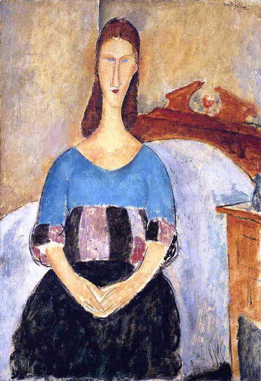  Amedeo Modigliani Jeanne Hebuterne - Canvas Print