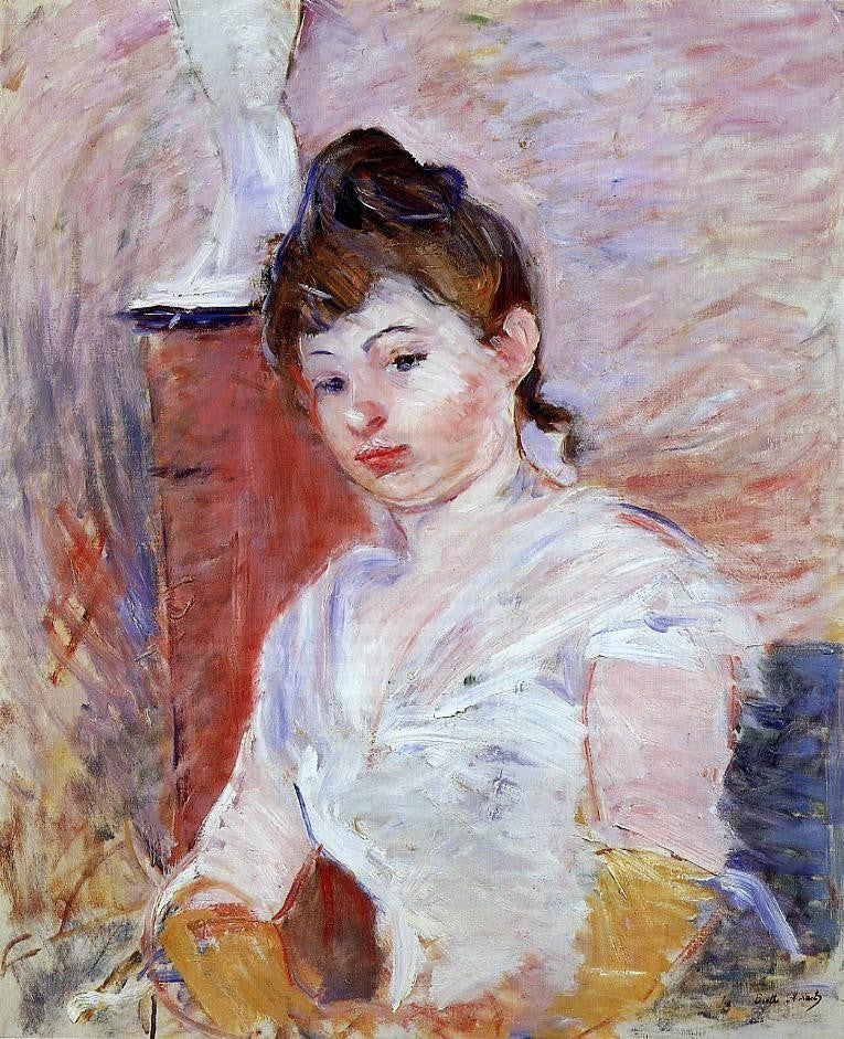  Berthe Morisot Young Woman in White - Canvas Print