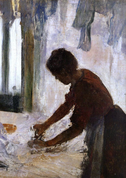  Edgar Degas Woman Ironing (also known as Silhouette) - Canvas Print