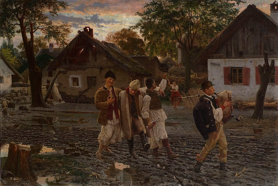 Uros Predic Happy Brothers - Canvas Print