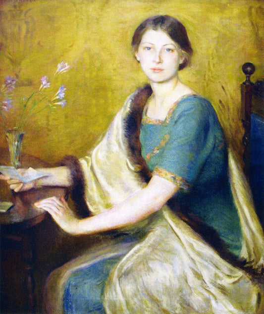 Mary Brewster Hazelton The Letter - Canvas Print