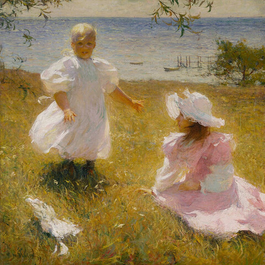 Frank Weston Benson The Sisters - Canvas Print