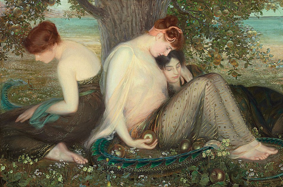 Albert Herter Garden of the Hesperides - Canvas Print