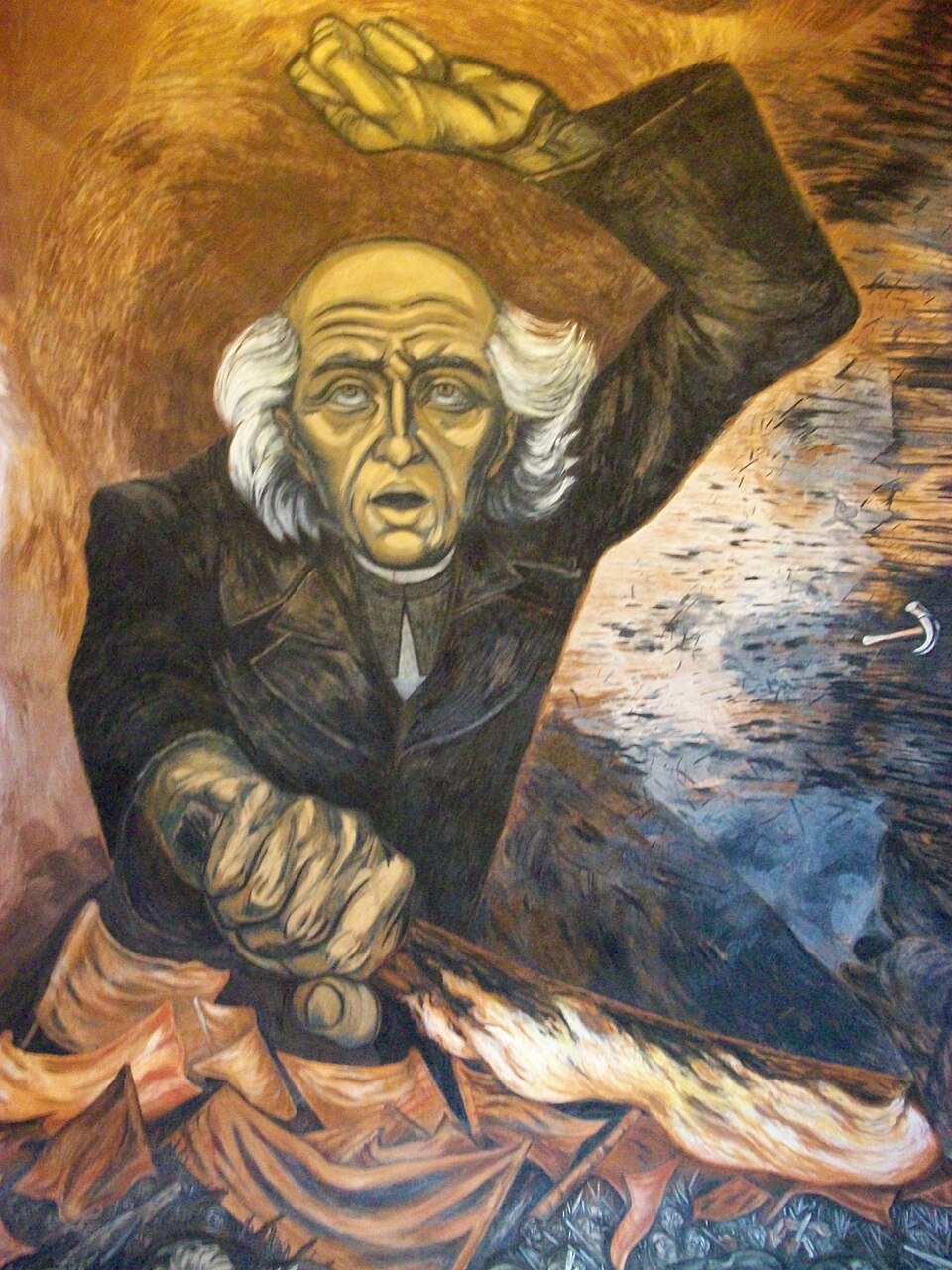 Jose Clemente Orozco Incendiary Hidalgo - Canvas Print