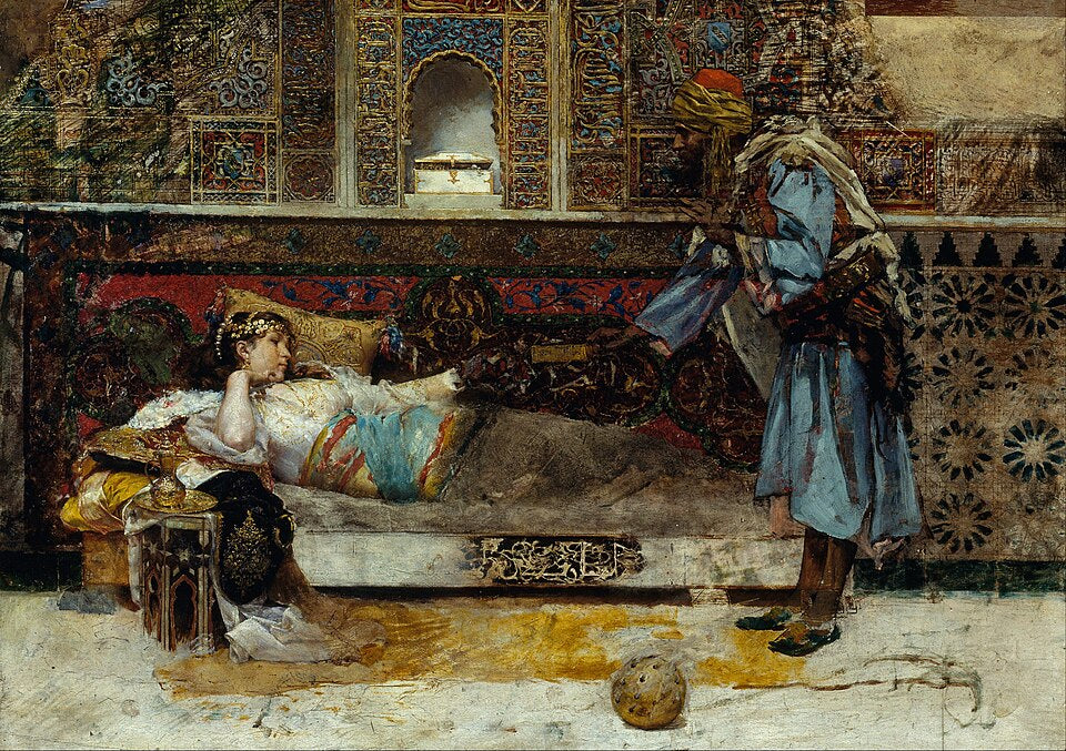 Antoni Maria Fabres Y Costa The Sultan's Gift - Canvas Print