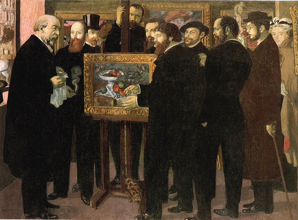 Maurice Denis Homage to Cézanne - Canvas Print