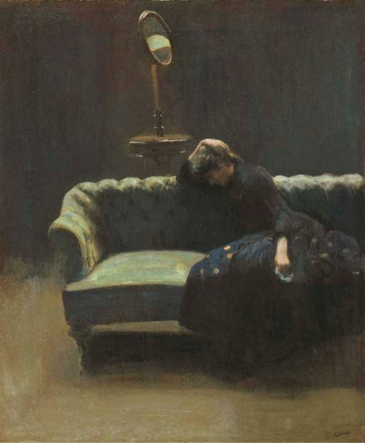Walter Sickert The Acting Manager or Rehearsal: The End of the Act, Portrait of Helen Carte - Canvas Print