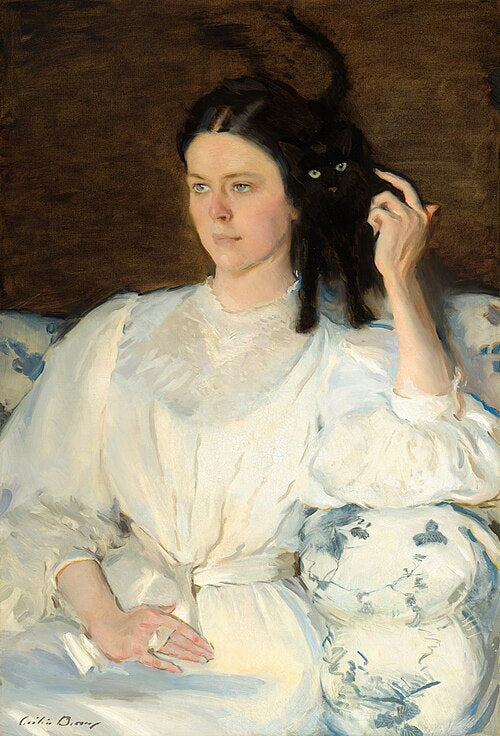Cecilia Beaux Sita and Sarita, a Portrait of Sarah Allibone Leavitt - Canvas Print