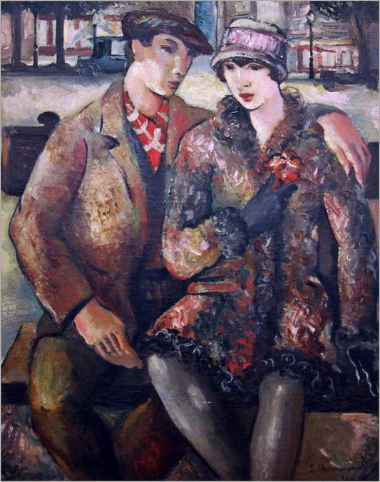Sava Sumanovic Love from Paris - Canvas Print