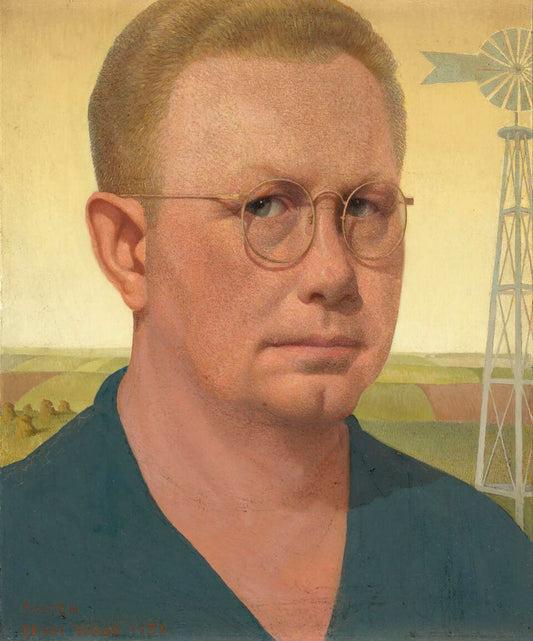 Grant Wood Self-Portrait - Canvas Print