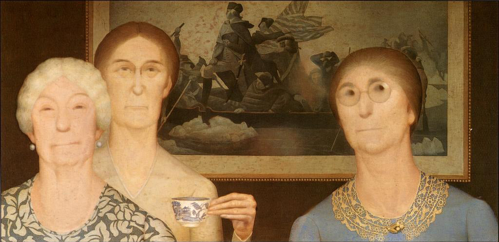 Grant Wood Daughters of Revolution - Canvas Print