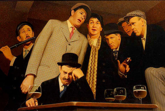Grant Wood Sentimental Ballad - Canvas Print