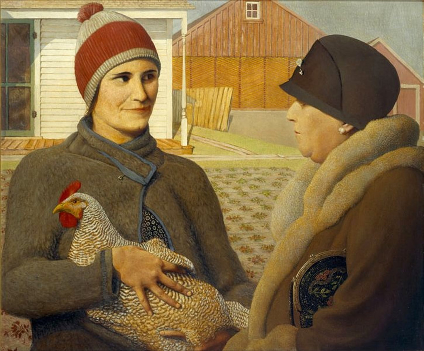 Grant Wood Appraisal - Canvas Print