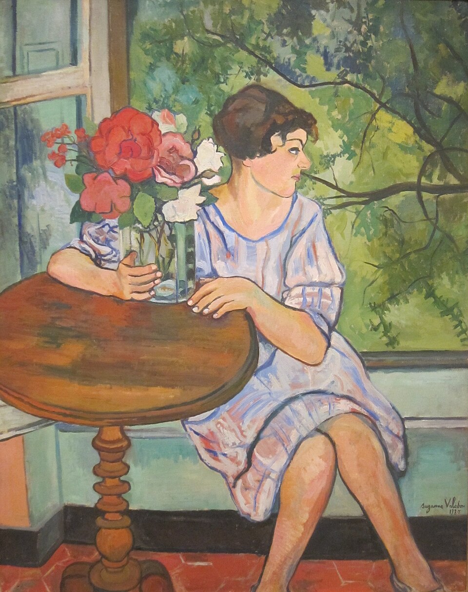 Suzanne Valadon Young Girl in Front of a Window - Canvas Print