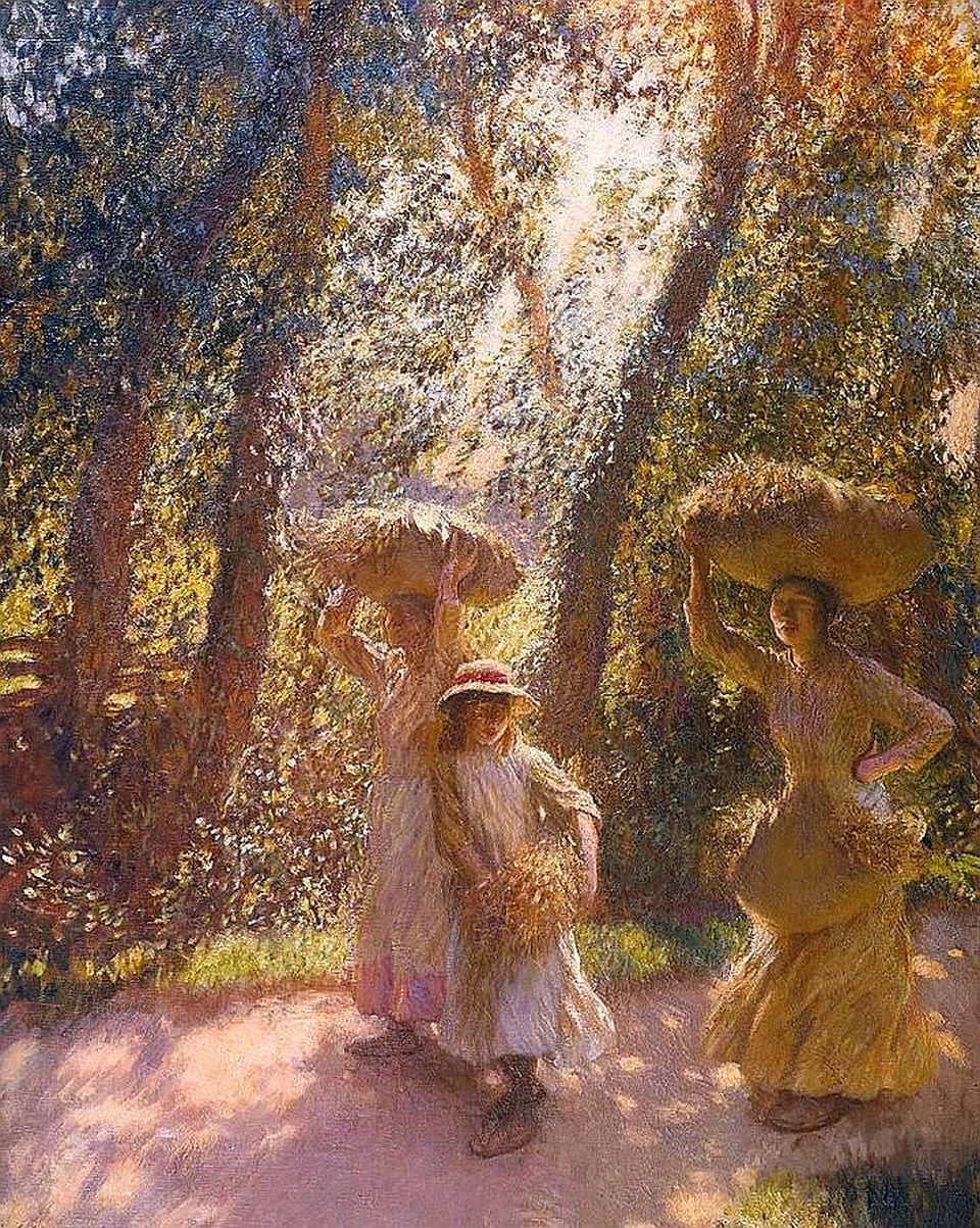 George Clausen The Gleaners Returning - Canvas Print
