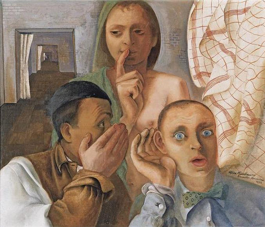 Felix Nussbaum The Secret - Canvas Print