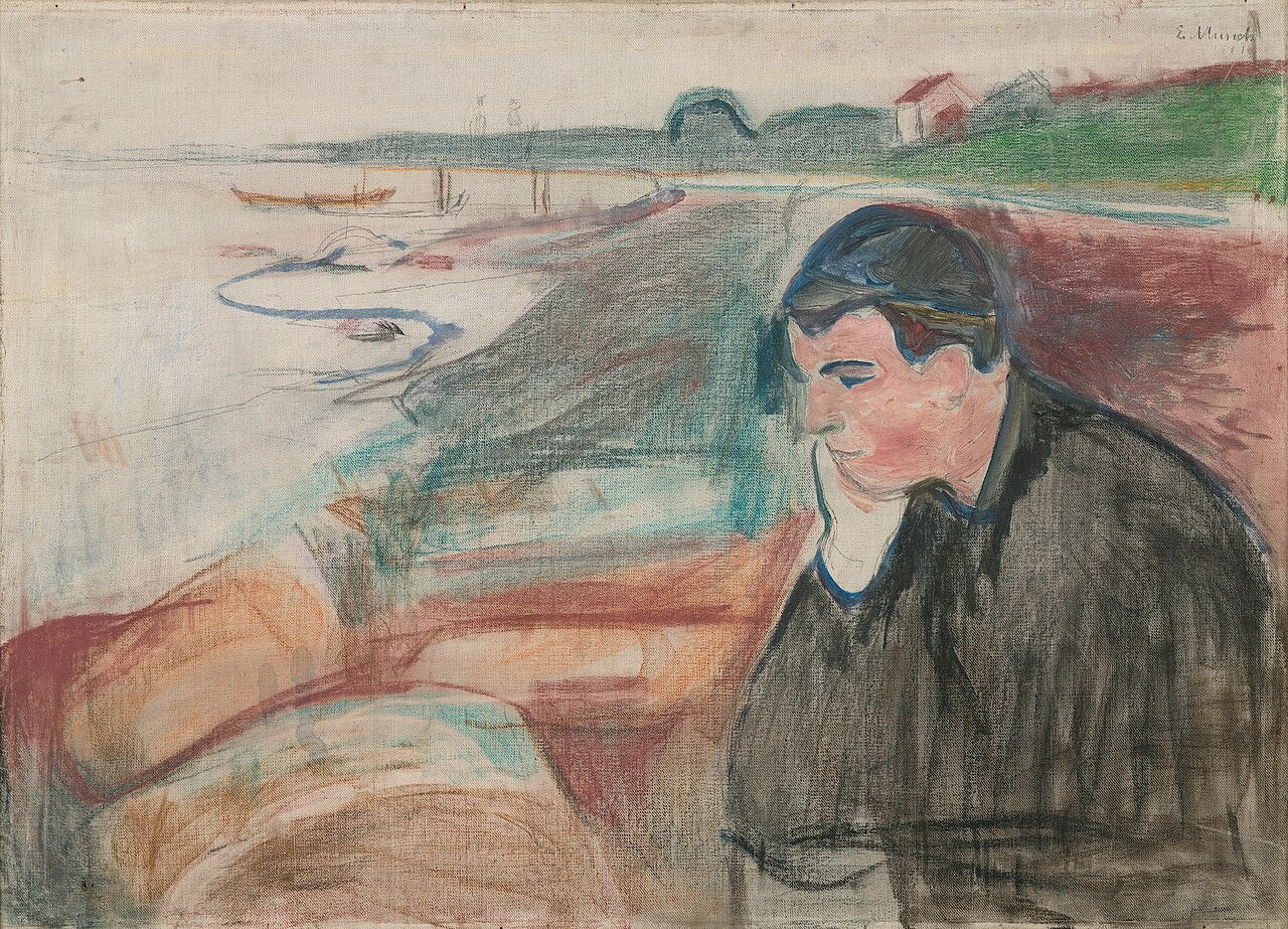 Edvard Munch Melancholy - Canvas Print