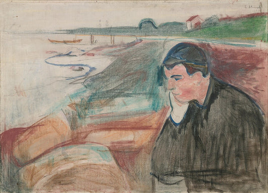 Edvard Munch Melancholy - Canvas Print