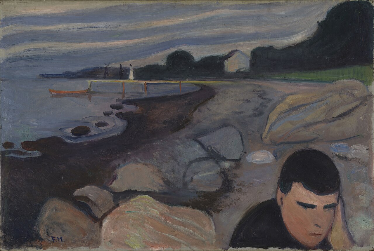 Edvard Munch Melancholy - Canvas Print