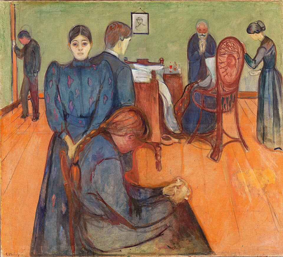 Edvard Munch Death in the Sickroom, 1895 - Canvas Print