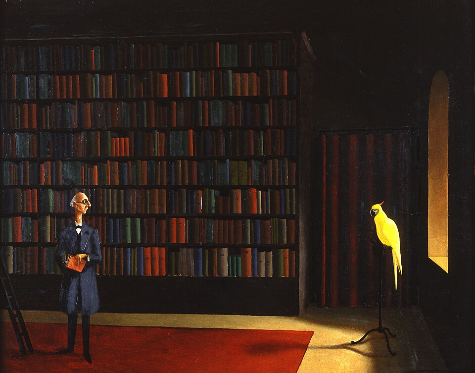 Franz Sedlacek The Library - Canvas Print