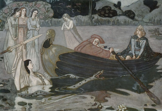 John Duncan The Taking of Excalibur - Canvas Print